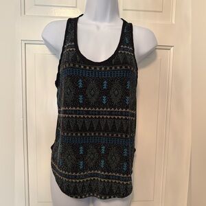 Must Have Tribal Print Racerback Tank Top Size S